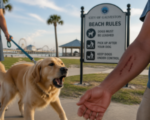 Lesiones por Mordeduras de Perro en Parques y Playas de Galveston: ¿Quién Es Responsable?
